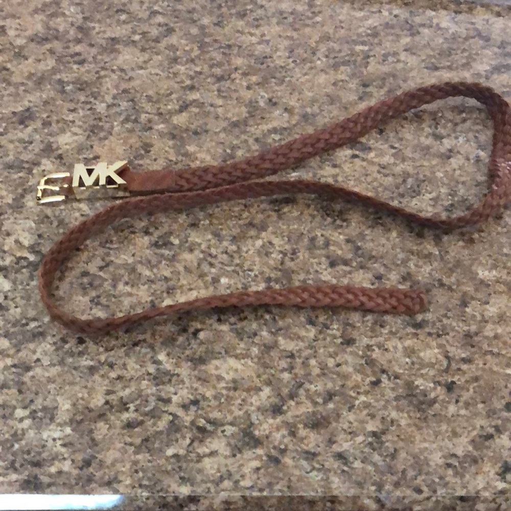 Gently used MK leather braided belt